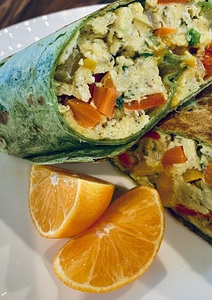 Breakfast Wrap & Orange