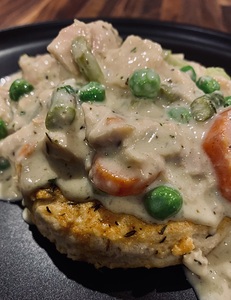 Inside out Chicken Pot Pie