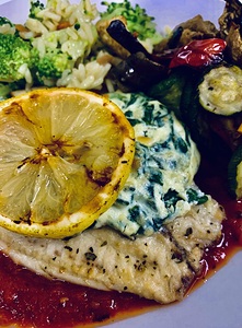 Fish Plate Grilled Lemon