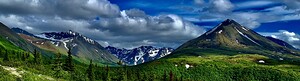 Morning Mountain Creekside Alaska
