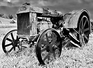 Vintage Art Tractor