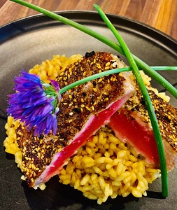 Ahi Tuna with Onion Flower 2