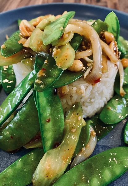 Pea Pods and Rice by Scott Pientka