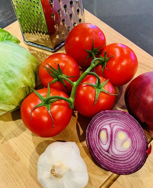 Tomato Veggie Mix & Onion by Scott Pientka