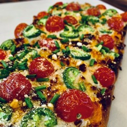 Jalapeno Flat Bread Pizza
