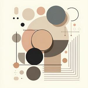 Abstract Harmony Beige Resonance