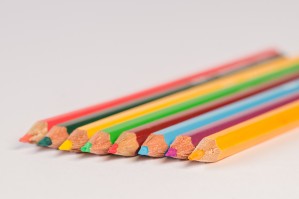 Assorted colored Pencils Print