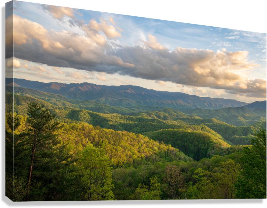 Smoky Mts-Spring Sunset 1 Canvas Print