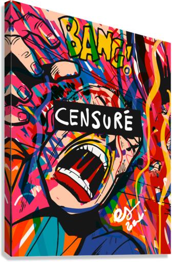 Pop Art Graffiti Comic Censure by Signorino Wall Art
