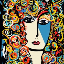 Portrait Expressionist of a Woman