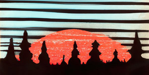 California Red Sunset Print