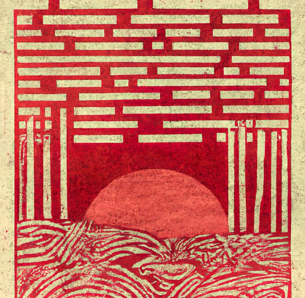 Mosiac Sunset Wheat Print