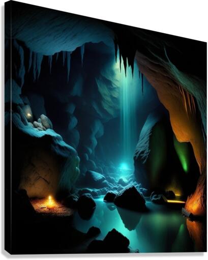 MYSTICAL CAVE Canvas Print