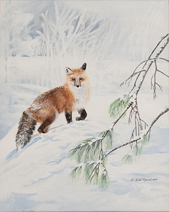 Winter Fox - Painting