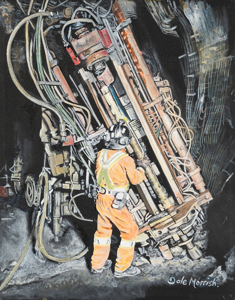 Longhole drill9x12 Print