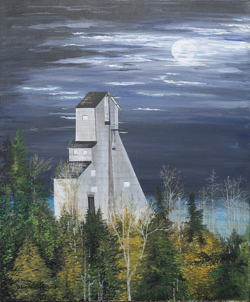 Iconic Canadian Headframe Painting Print
