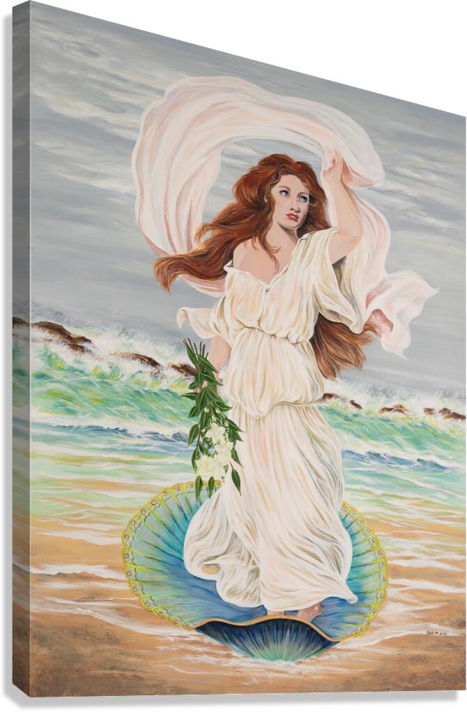  Goddess of Love - Painting Canvas Print