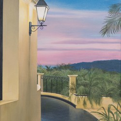 Costa Rica Hotel View 12x16
