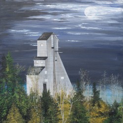 Iconic Canadian Headframe Painting