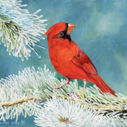 Winter Red - Painting