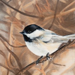 Little Chickadee - Painting