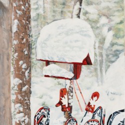 Winter At Hersey Lake - Painintg