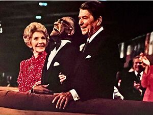 The Reagans with Ray Charles