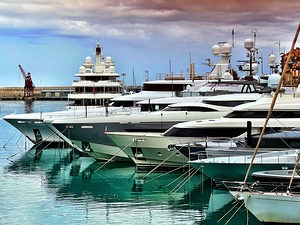 Yachts in Harbor