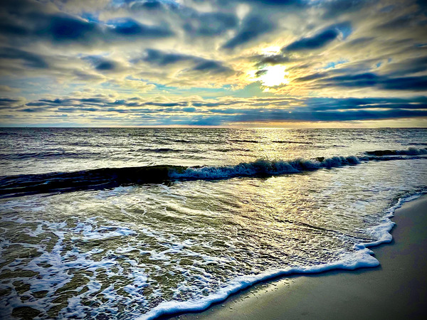 Serene Ocean Sunset by Michael W Rutherford