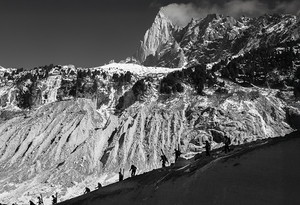 groupe d arrivée mer de glace