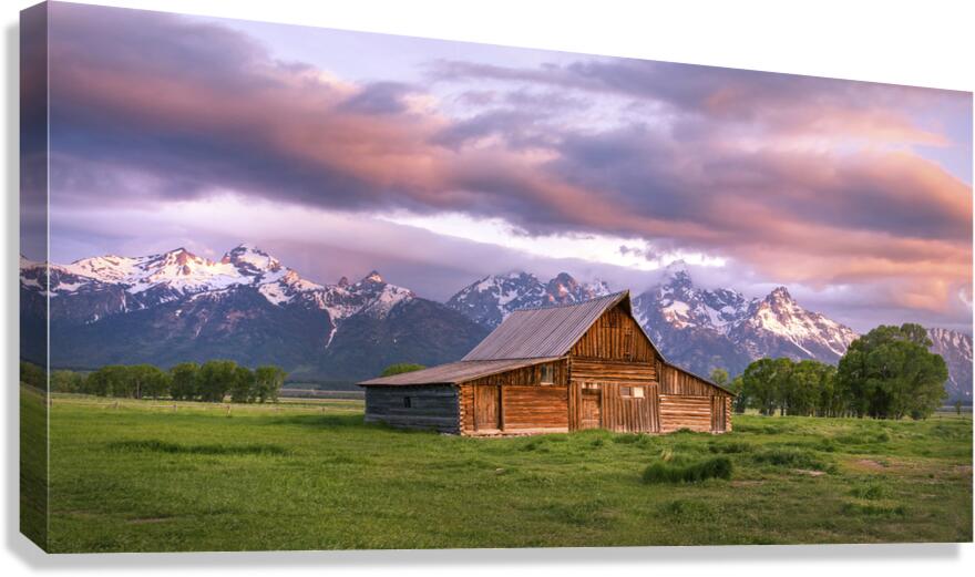 TA Moulton Barn Grand Teton National Park Canvas Print
