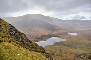 Mountain top view through Conors Pass