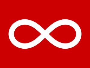 Metis Nation of Canada Flag Red Variant