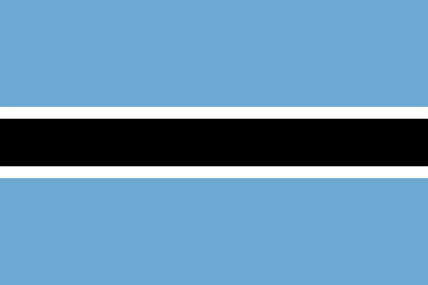 Botswana Flag Print
