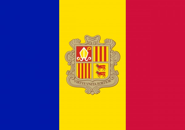 Andorra Flag Print