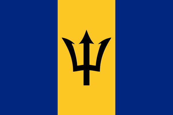 Bardados Flag Print