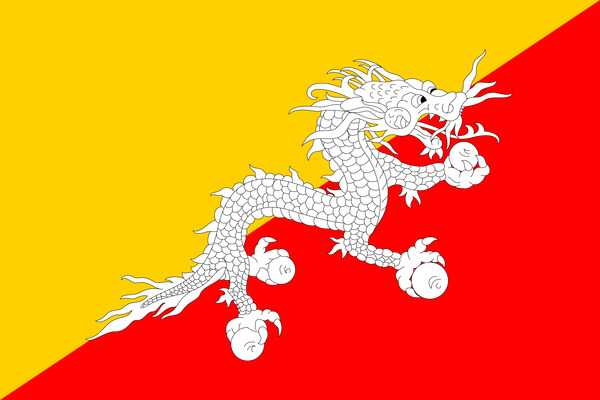 Bhutan Flag Print