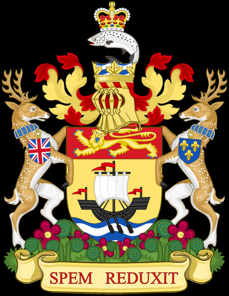 New Brunswick Coat of Arms by Fun With Flags