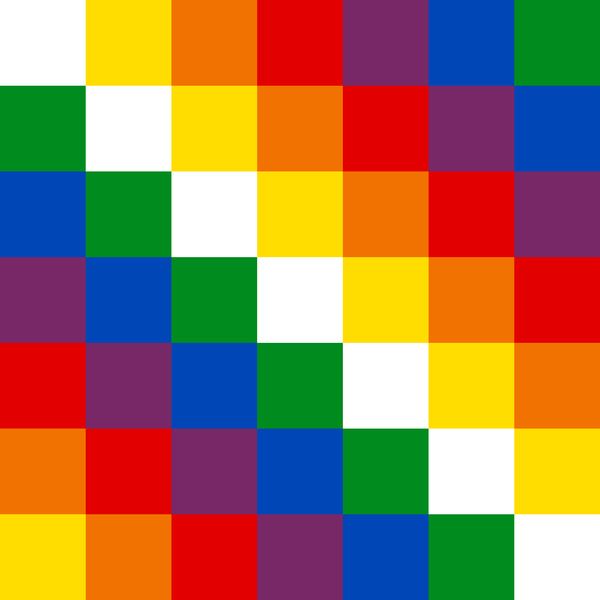 Bolivia Duel Flag Wiphala by Fun With Flags