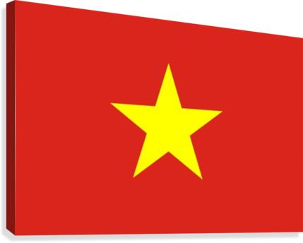 Vietnam Flag Canvas Print