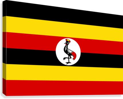 Uganda Flag Canvas Print