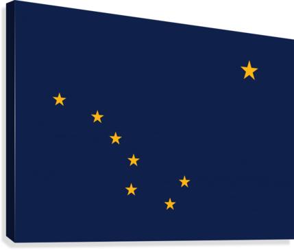 Alaska State Flag Canvas Print