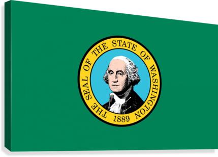 Washington State Flag Canvas Print