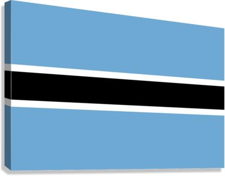 Botswana Flag Canvas Print