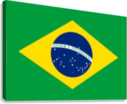 Brazil Flag Canvas Print