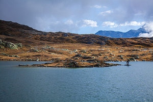Lake in the Swiss Alps.