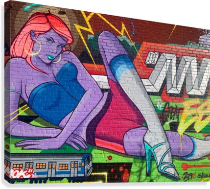 Graffiti Glam  Canvas Print