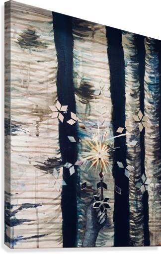 Navy Woods Canvas Print