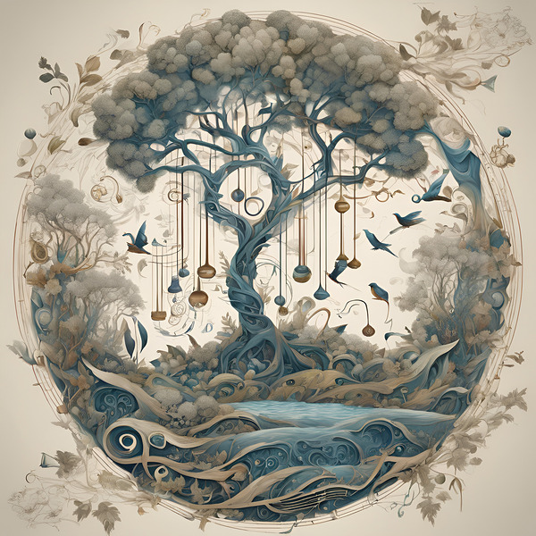 Imagine a visual representation of various natural phenomena Print