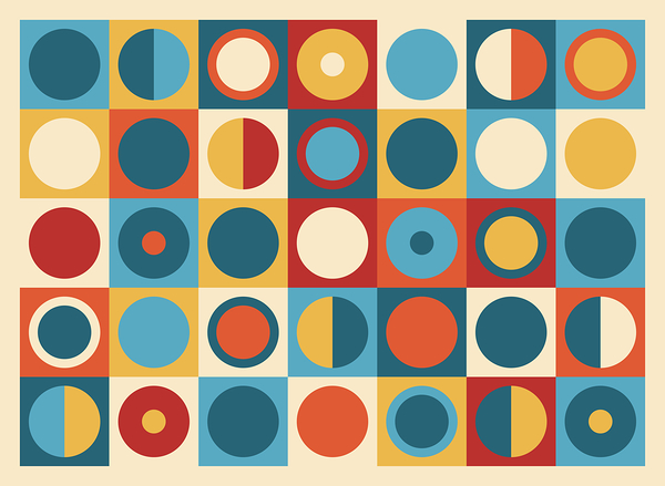 60s circle pattern - fun by Christine Modenhaus
